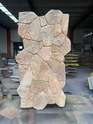 Bảng tường bên ngoài Modern Polyurethane PU Artificial Culture Stone Đá mạ nhân tạo PU nhẹ