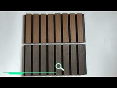 Tấm ốp tường sọc rãnh Composite Gỗ Nhựa WPC Ốp tường Trần Nhà Lớp phủ Veneer Gỗ