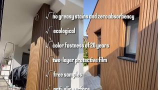 Tấm ốp tường WPC hiện đại cho không gian ngoài trời